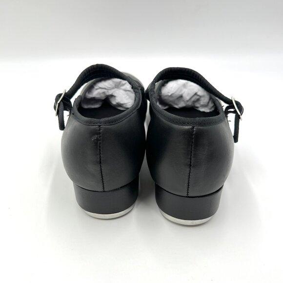 6W 6 WIDE‎ WIDTH Capezio Women's 3800 Black Leather Mary Jane Dance Tap Shoes - Picture 7 of 14